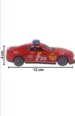 CARRO POLICIA METAL FRICCAO